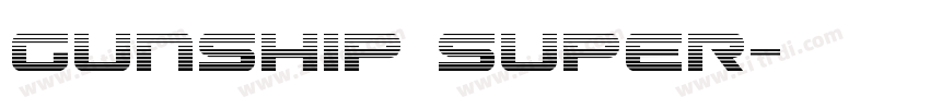 Gunship Super字体转换